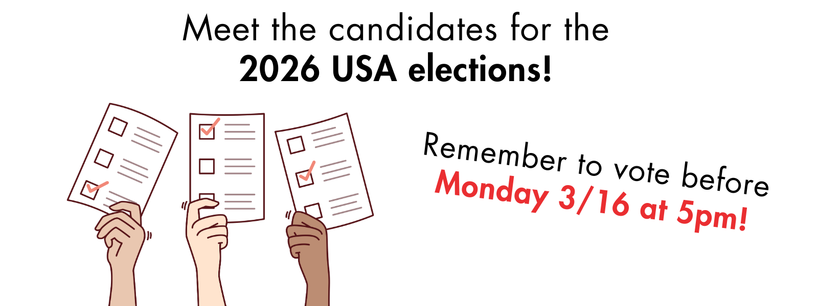 Announcing the candidates for the 2026 USA elections!